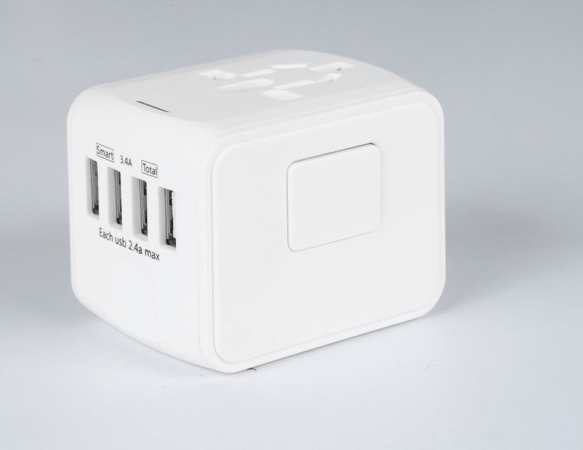 Multi-Function Socket – Universal Travel Adapter for 170+ Countries with USB Charging