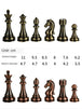 Solid Wooden Folding Board with Large Metal Pieces - Chess Mastery Redefined