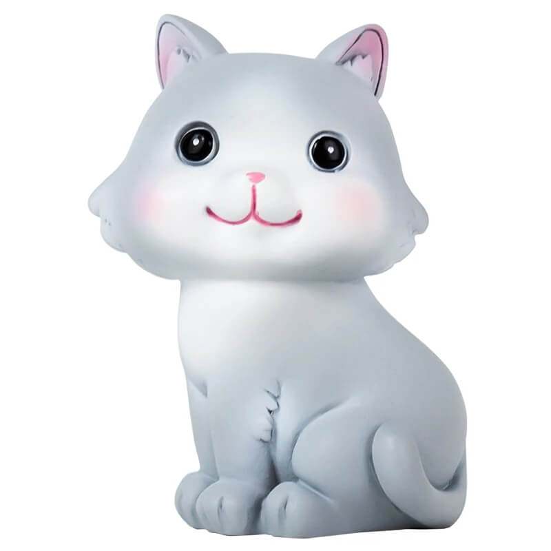 Resin Kawaii Kitten, A Unique Gift for Office or Kids' Room Decor