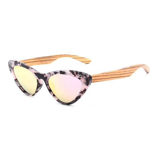 Fashion Retro Sunglasses: Cat Eye Women's River Eyewear, Made in Italy