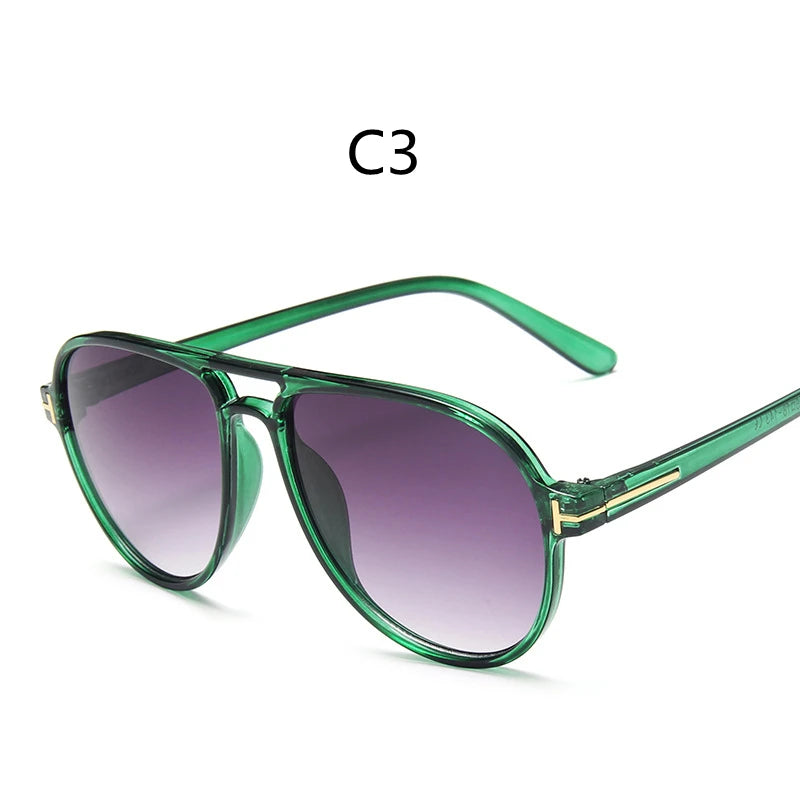 Retro Colorful Round Aviation Pilot Sunglasses: Stylish Unisex Eyewear for Casual Chic