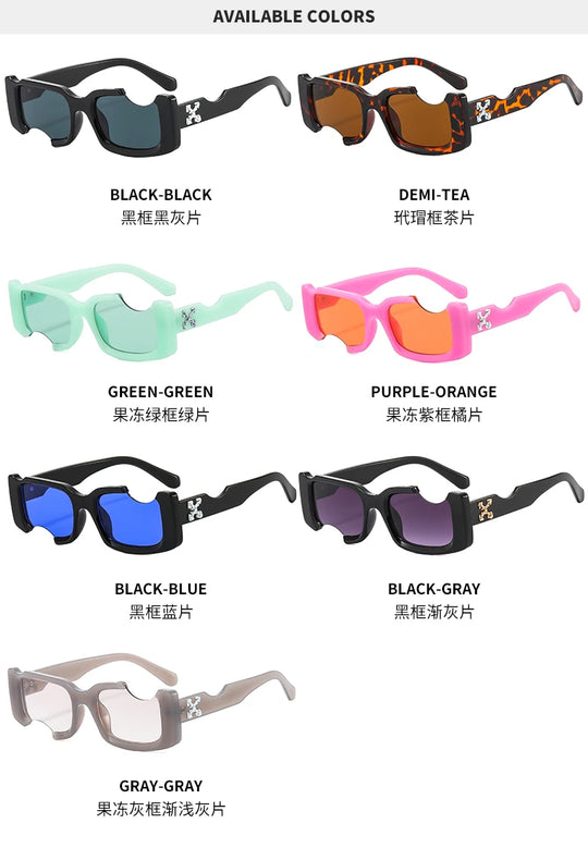 Hip-Hop Vintage Ins Street Wear Sunglasses: Retro Style for Men and Women