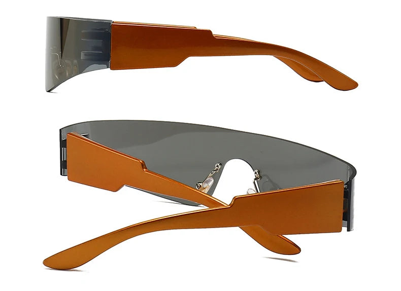 Futuristic Mirrored Sunglasses for Women and Men - Futuristic Sunglasses