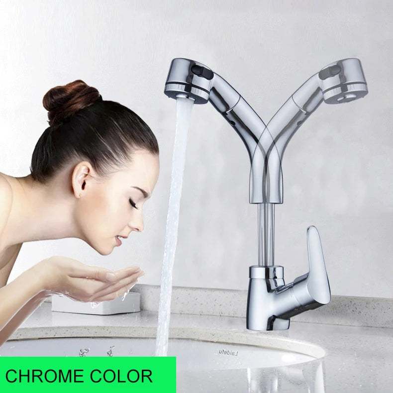 White Lifting Bathroom Basin Faucets SDSN Quality Brass Pull Out Bathroom Faucets Single Handle Hot Cold Lifting Basin Mixer Tap