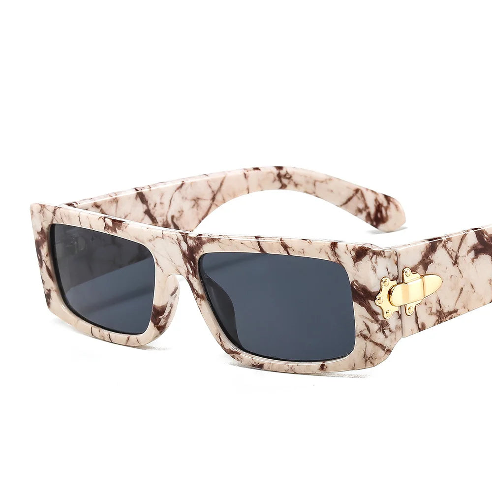 Luxury Shade Sunglasses: Colorful Square Frame for Ultimate Style