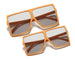 Three Hippos Square Kids Sun Glasses Set: Matching Mother and Daughter Shades