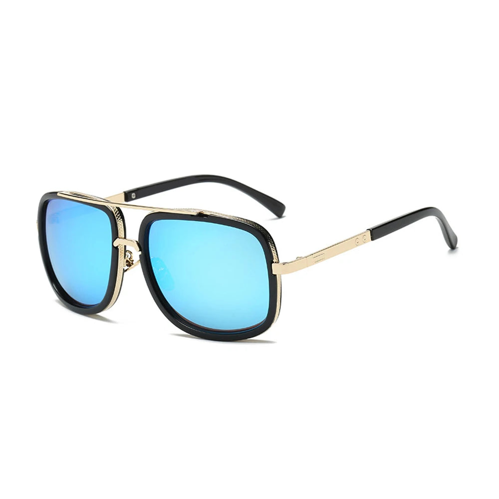 Women's and Men's Sun Glasses with Vintage Square Frames