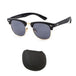 Polarized Black Mirror Blu Ray Shades - Portable Folding Fashion Sunglasses for Women and Men