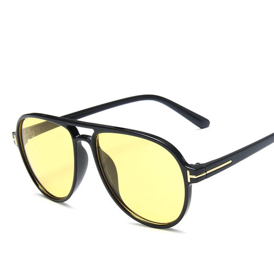 Retro Colorful Round Aviation Pilot Sunglasses: Stylish Unisex Eyewear for Casual Chic