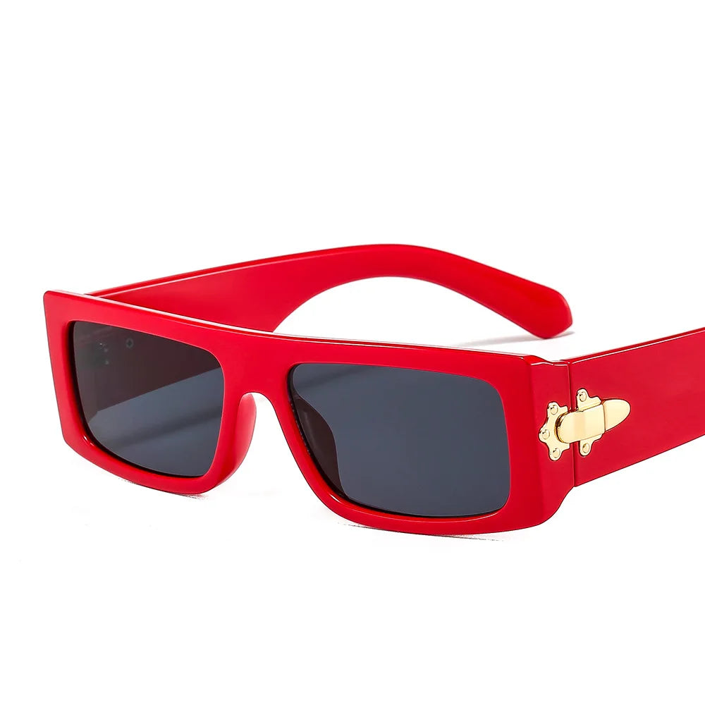 Luxury Shade Sunglasses: Colorful Square Frame for Ultimate Style