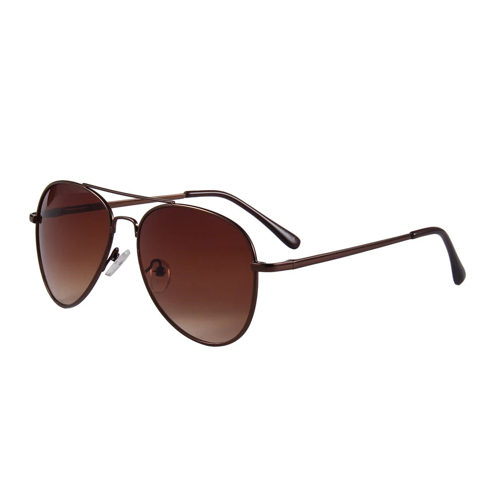 Unisex Cooper Frame Aviation Sunglasses: Trendy UV400 Shades for All