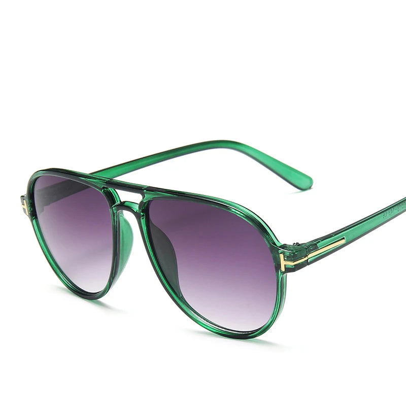 Retro Colorful Round Aviation Pilot Sunglasses: Stylish Unisex Eyewear for Casual Chic