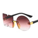 Children's Mirror Cut Edge Sunglasses - Decorative Sunglasses with Trendy Gradient Ocean Design