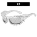 Colorful Rectangular Sunglasses with CE Certification - UV400 Sunglasses with Sporty Appeal