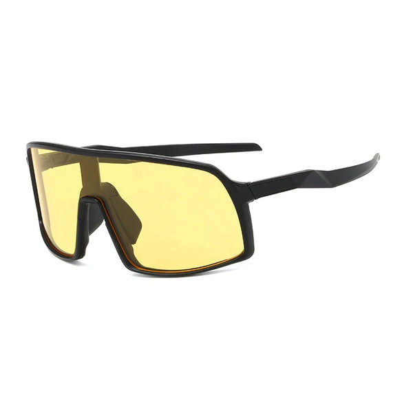 High-Quality Oversized Fashion Sunglasses: One Piece Design for Men and Unisex Sports Eyewear