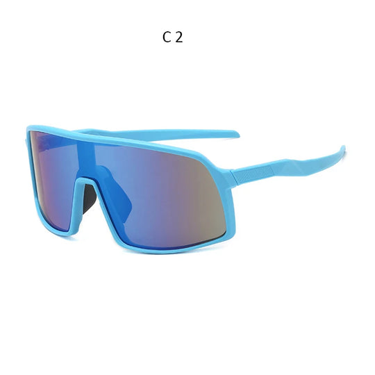 High-Quality Oversized Fashion Sunglasses: One Piece Design for Men and Unisex Sports Eyewear