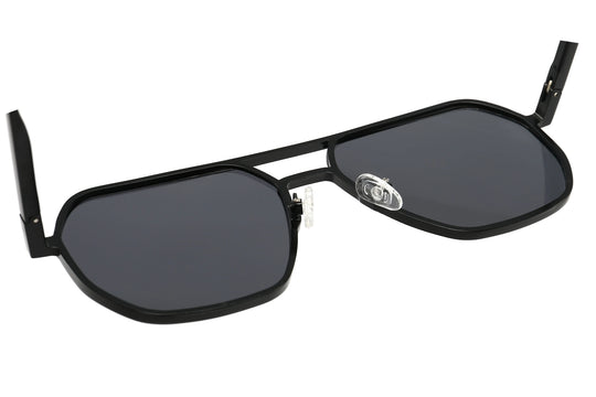 Classic Black Fashion Eyewear for Men - Vintage Unisex Polarized Sunglasses