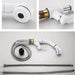 White Lifting Bathroom Basin Faucets SDSN Quality Brass Pull Out Bathroom Faucets Single Handle Hot Cold Lifting Basin Mixer Tap