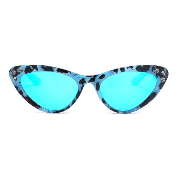 Fashion Retro Sunglasses: Cat Eye Women's River Eyewear, Made in Italy