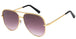 Fashion Gold Metal Unisex Shades Sunglasses for Men and Women - High Quality Luxury Brand UV400