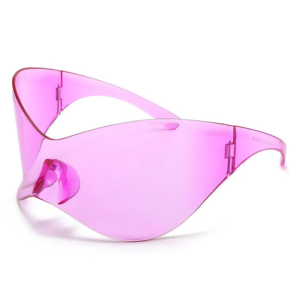 Luxury Y2K One Piece Sunglasses for Women and Men - New Punk Sports Sun Glasses