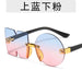 Children's Mirror Cut Edge Sunglasses - Decorative Sunglasses with Trendy Gradient Ocean Design