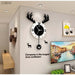 Stylish Nordic Deer Head Wall Clock – Modern Home Decoration