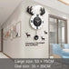 Stylish Nordic Deer Head Wall Clock – Modern Home Decoration