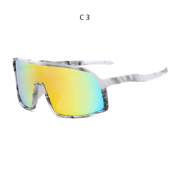 High-Quality Oversized Fashion Sunglasses: One Piece Design for Men and Unisex Sports Eyewear