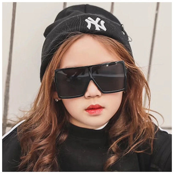 Children's Fashion Sunglasses: UV400 Protection Oversized Square Shades