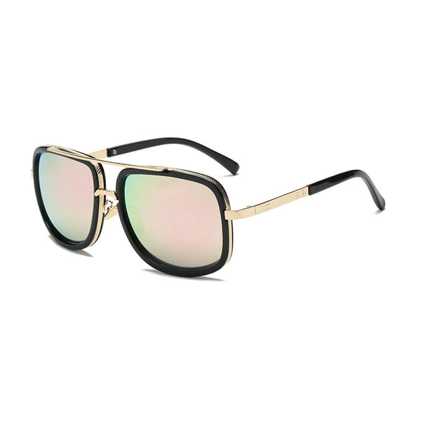Women's and Men's Sun Glasses with Vintage Square Frames