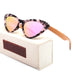 Fashion Retro Sunglasses: Cat Eye Women's River Eyewear, Made in Italy