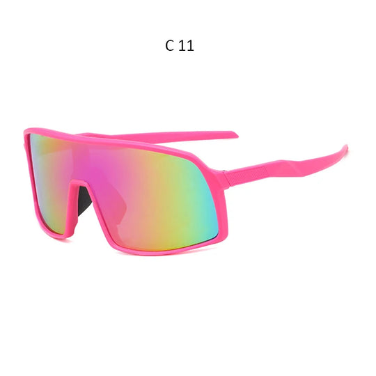 High-Quality Oversized Fashion Sunglasses: One Piece Design for Men and Unisex Sports Eyewear