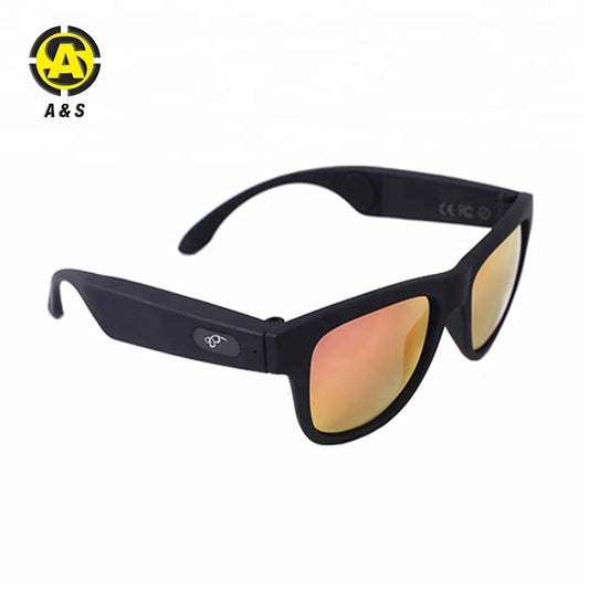 Bluetooth 5.0 Sunglasses: UV400 Polarized Eyewear with Bone Conduction Headphones