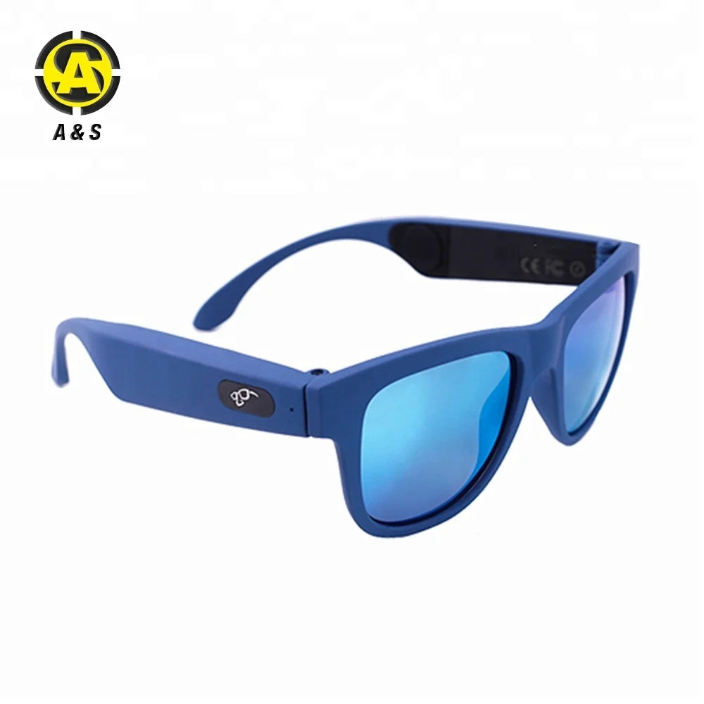 Bluetooth 5.0 Sunglasses: UV400 Polarized Eyewear with Bone Conduction Headphones