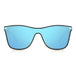 Square Bamboo Wood Sunglasses with Blue Polarized UV Lens - Wood Sunglasses