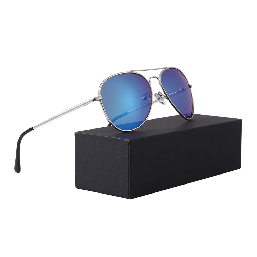 Unisex Cooper Frame Aviation Sunglasses: Trendy UV400 Shades for All