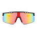 Flat Top Sports Outdoor Cycling Shield Goggle Mirror Sunglasses for Men