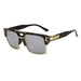 Fashionable Eyewear for Women and Men : Trendy Square Metal Sunglasses