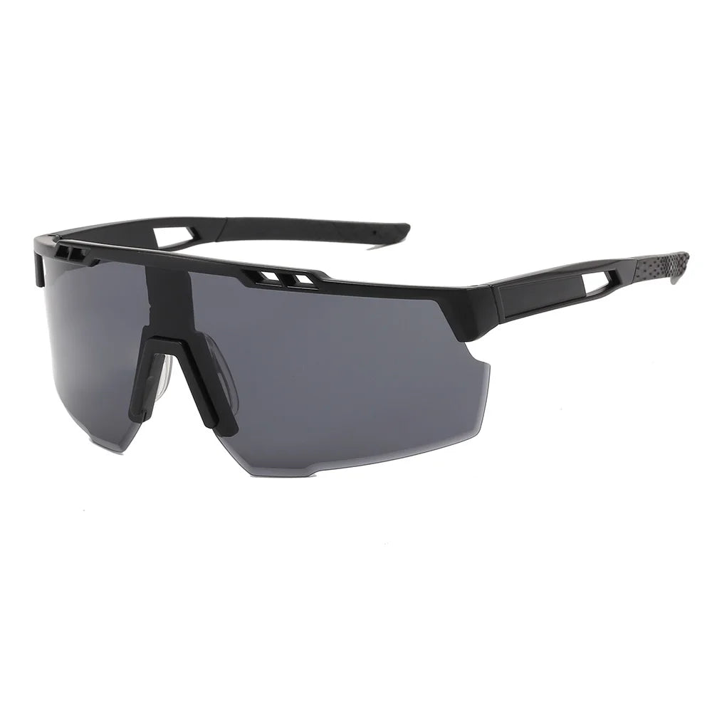 Flat Top Sports Outdoor Cycling Shield Goggle Mirror Sunglasses for Men