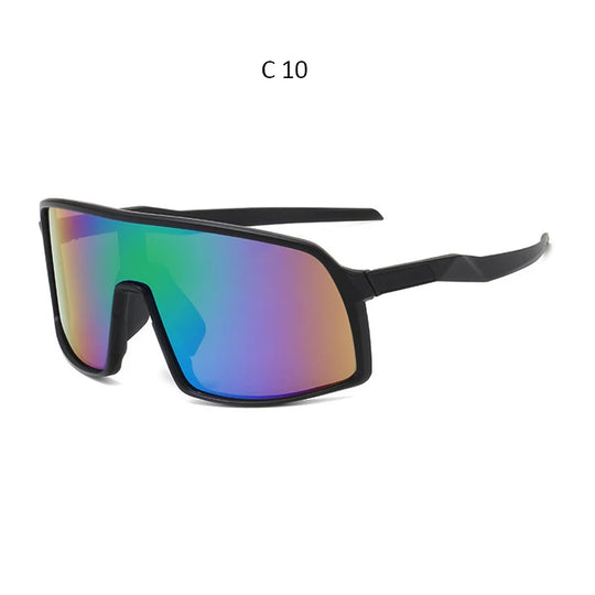 High-Quality Oversized Fashion Sunglasses: One Piece Design for Men and Unisex Sports Eyewear