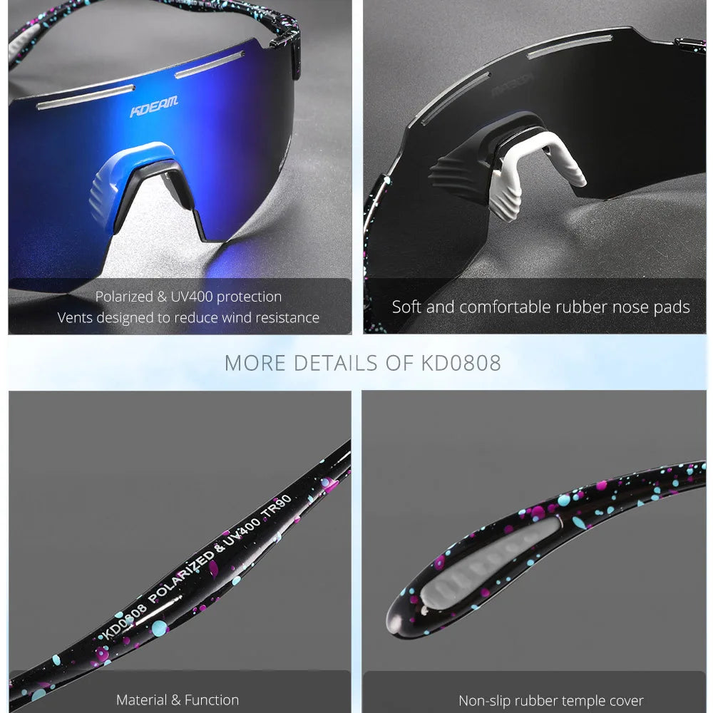 Sport Polarized Sunglasses: Cycling Glasses for Ultimate UV Protection