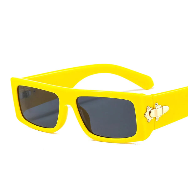 Luxury Shade Sunglasses: Colorful Square Frame for Ultimate Style