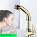 White Lifting Bathroom Basin Faucets SDSN Quality Brass Pull Out Bathroom Faucets Single Handle Hot Cold Lifting Basin Mixer Tap