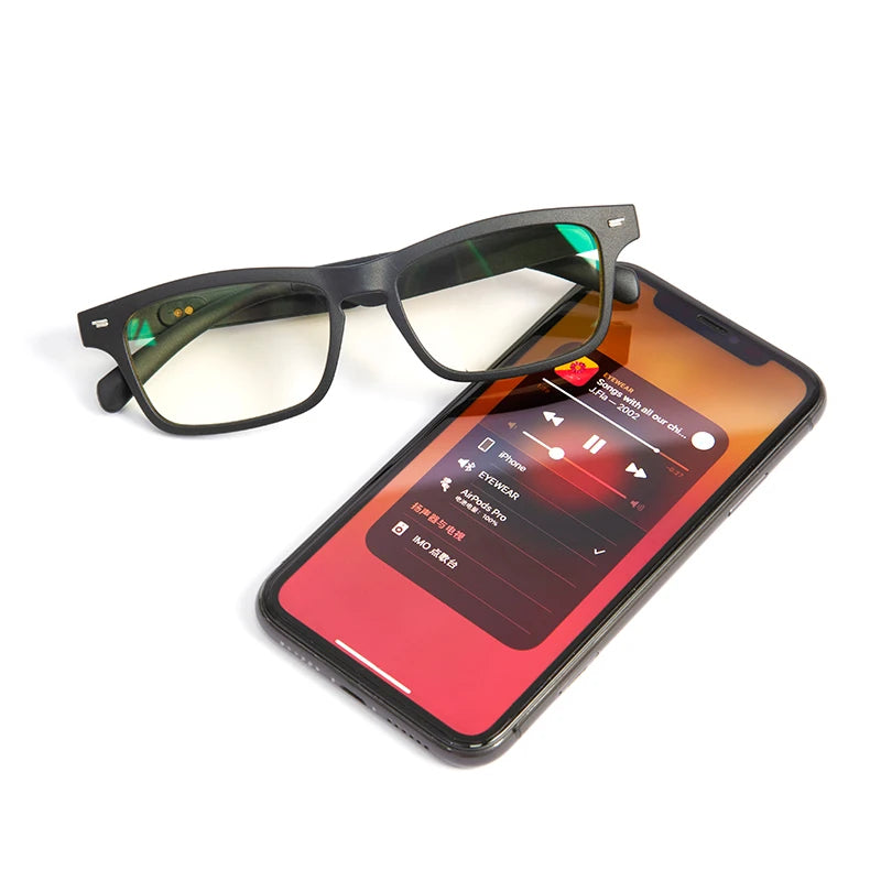 Fashion Bluetooth Eyeglasses: Trendy Polarized Smart Sunglasses with Music Audio