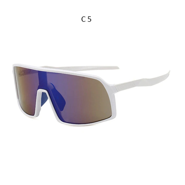 High-Quality Oversized Fashion Sunglasses: One Piece Design for Men and Unisex Sports Eyewear