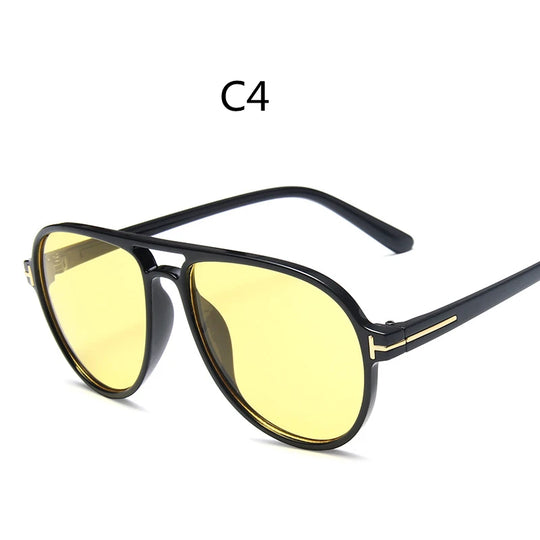 Retro Colorful Round Aviation Pilot Sunglasses: Stylish Unisex Eyewear for Casual Chic