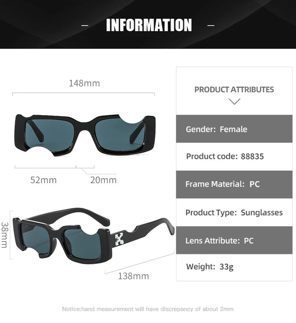 Hip-Hop Vintage Ins Street Wear Sunglasses: Retro Style for Men and Women