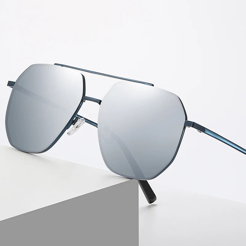 Men Polarized Sunglasses: Outdoor Oval Shade Classic Sun Glasses
