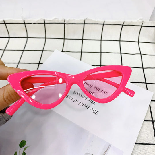 Children Sunglasses: Candy Color Cat Eye Shades with UV400 Protection for Girls